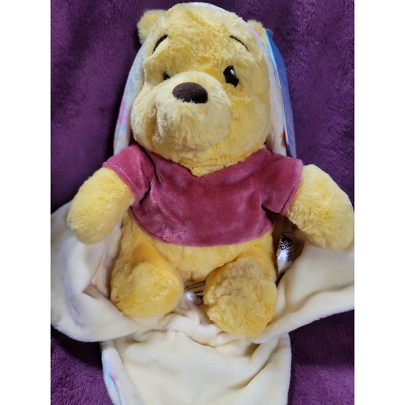 Disney Winnie The Pooh In Swaddle From Babies Small Plush - Picture 2 of 4